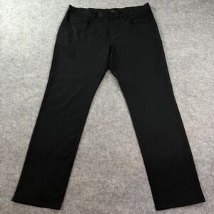 Travis Mathew Mens Pants 36 Black Performance Golf Polyester 5-pocket Stretch